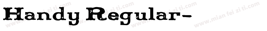 Handy Regular字体转换